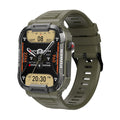 Ceas SmartWatch Militar MK66, Bratara Silicon Army Green