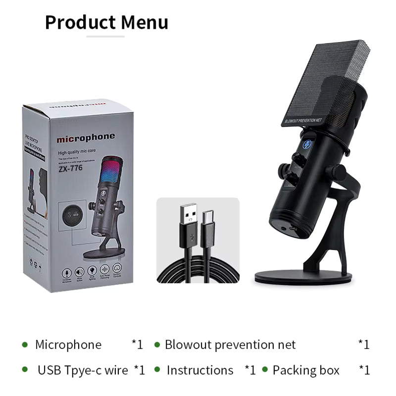 Microfon Streaming cu Condensator