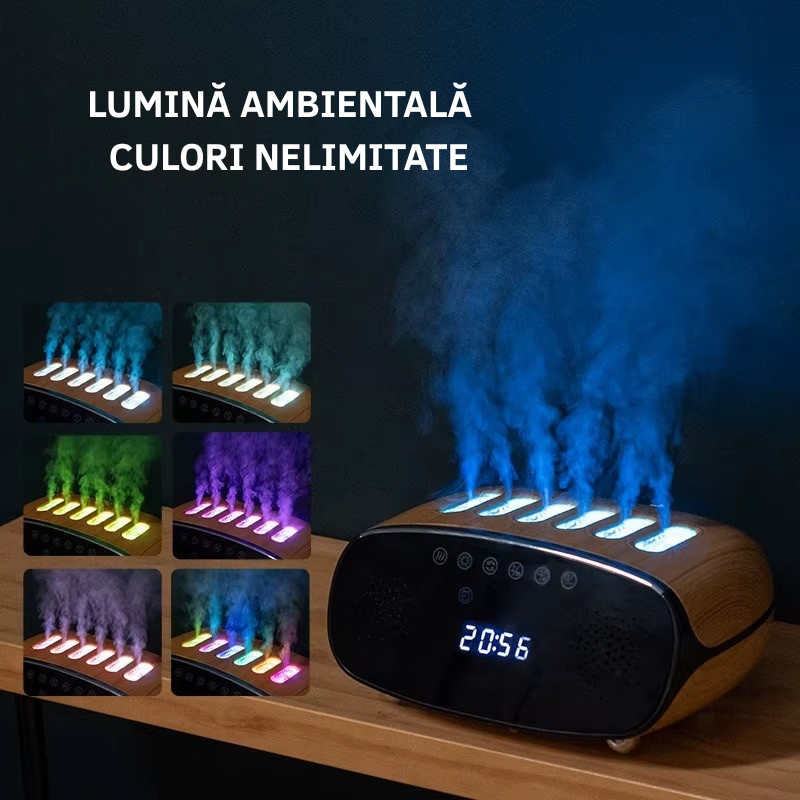 Umidificator de Aer Ultrasonic cu Difuzor Bluetooth