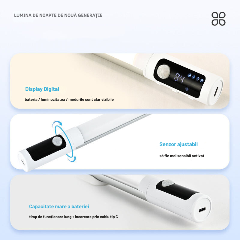 Lampa LED PRO cu senzor de miscare si lumina reglabila