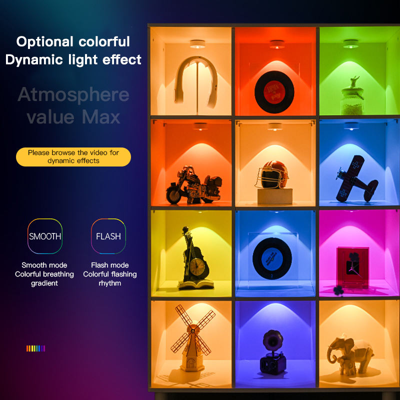 Set 6 Lampi LED RGB cu Telecomanda