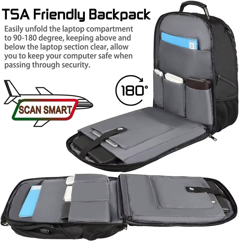 Rucsac pentru calatorie cu spatiu Laptop 18.4 Inch cu USB