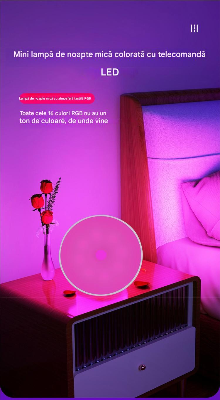 Set 6 Lampi LED RGB Cu senzor de miscare